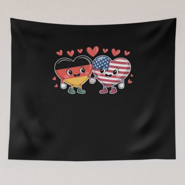 Item preview, German and American Flag USA Heart Gift designed and sold by andreaswest.