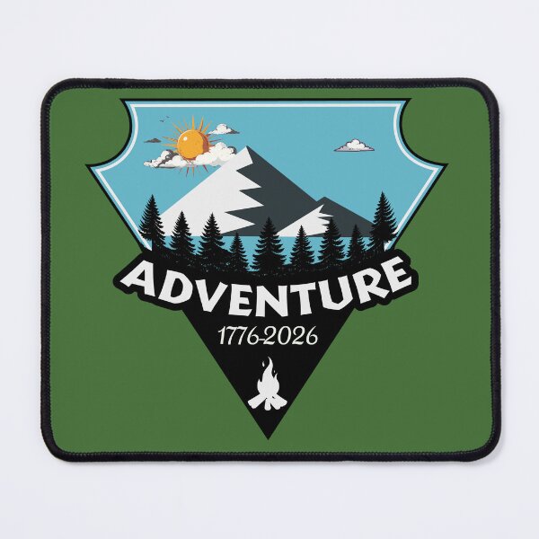 Item preview, Adventure badge 250 years American parks designed and sold by Art-Horizon.