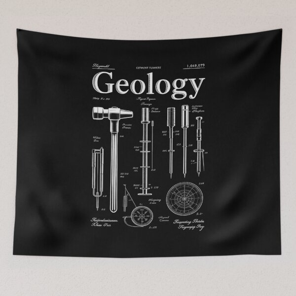 Item preview, Geology Geologist Field Kit Tools Patent Print designed and sold by andreaswest.