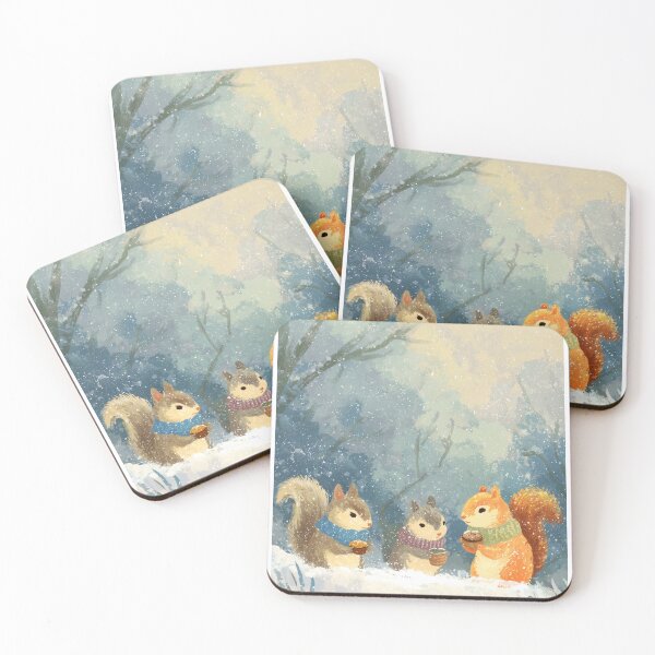 Item preview, Friends of the Woods under the White Snow designed and sold by MidArtForge.