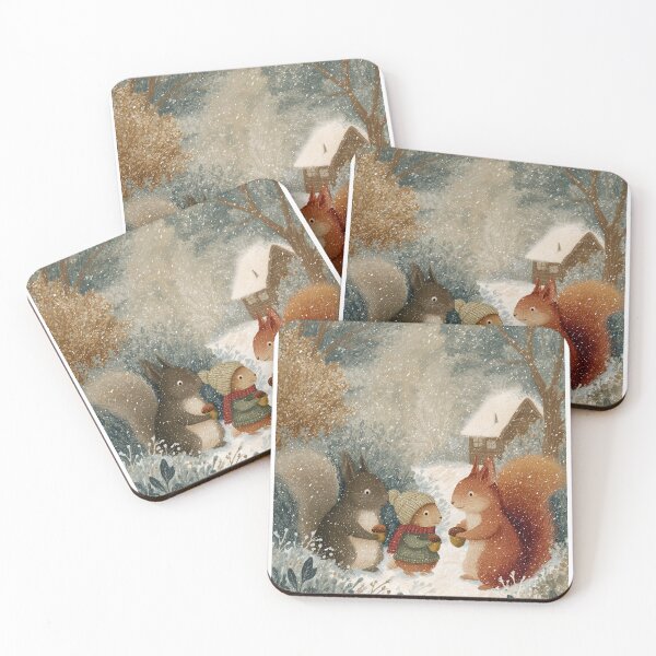 Item preview, Friends of the Woods under the White Snow designed and sold by MidArtForge.