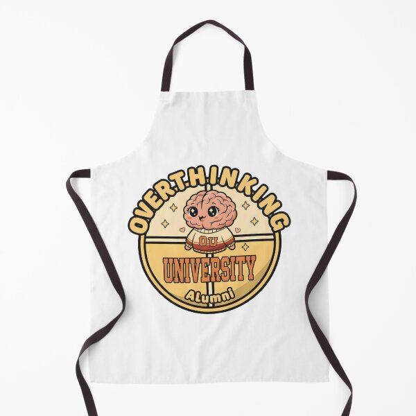 Item preview, Overthinking University Alumni – Kawaii Brain Campus Design for Overthinkers, Anxiety Humor & Students designed and sold by Minted..