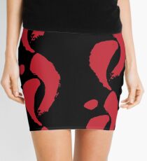Tranquil Harmony - Crimson Balance Mini Skirt