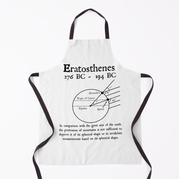 Item preview, Nerdy Vintage Eratosthenes Science Math Teacher Black Text designed and sold by MathWare MathClips.