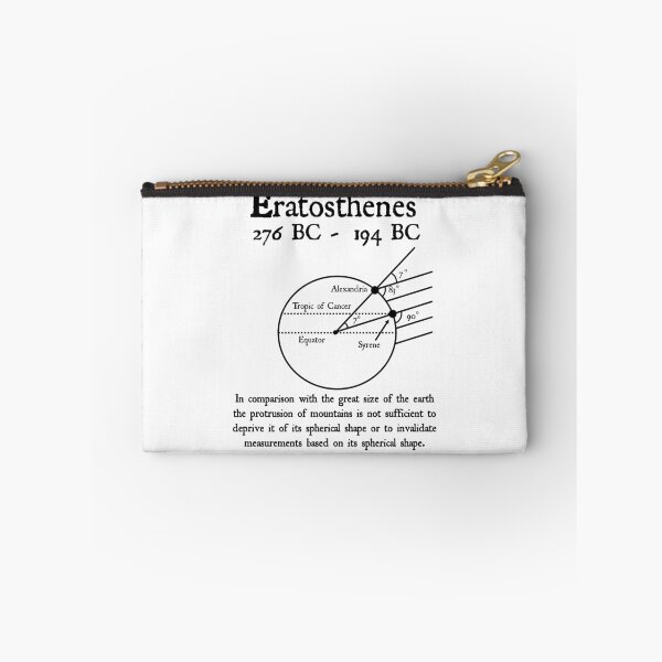 Item preview, Nerdy Vintage Eratosthenes Science Math Teacher Black Text designed and sold by MathWare MathClips.