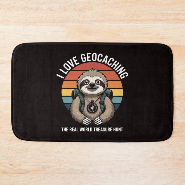 Item preview, geocaching, geocaches, outdoor adventure, treasure hunt, geocaching gifts, nature lovers, travel gear, exploration, hiking, geocaching community designed and sold by lavethediso.