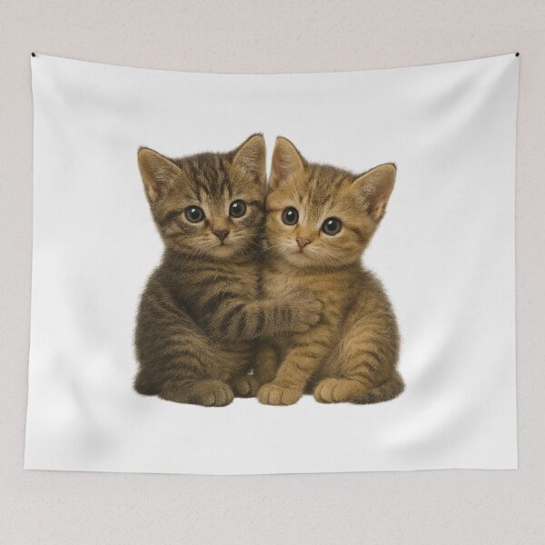 Item preview, Hugging Kittens – Cute Realistic Cats designed and sold by BloomOfDesign.