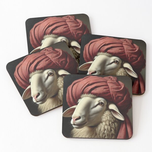 Item preview, Sheepism – Portrait with a Red Turban designed and sold by Thpoar.