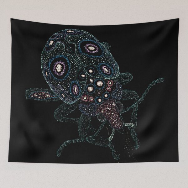 Item preview, Hand Drawn Psychedelic Beetle Dot Art designed and sold by jindots.