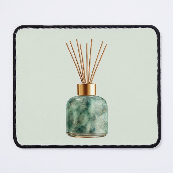 Item preview, Green Diffuser Bottle with Wooden Reeds designed and sold by Violet Peonies.
