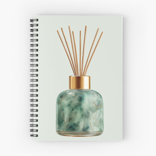 Item preview, Green Diffuser Bottle with Wooden Reeds designed and sold by Violet Peonies.