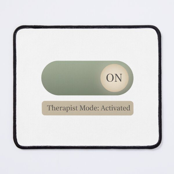 Item preview, Therapist Mode Activated – Minimalist Switch Design for Therapists, Coaches & Mental Health designed and sold by Minted..