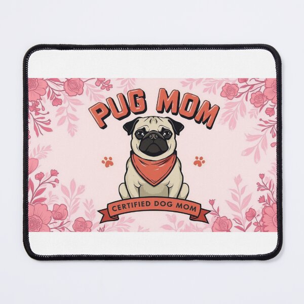 Item preview, Pug Mom Shirt – Cute Dog Lover Design for Proud Pet Moms designed and sold by PugsRus.