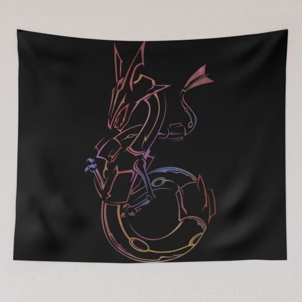 Item preview, Neon Serpent Dragon – Abstract Cyber Mythic Line Art designed and sold by Dyan4.