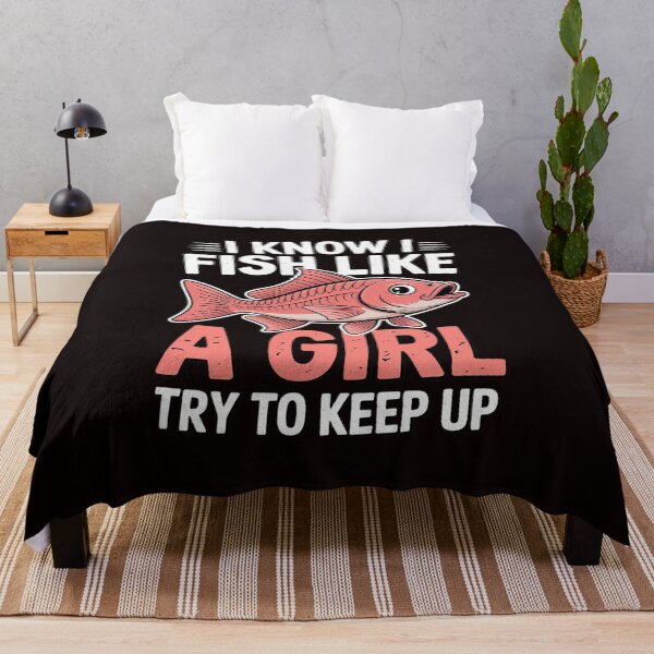 Item preview, Fish Like Girl Try To Keep Up Cool Fishing Angling Women designed and sold by lavethediso.