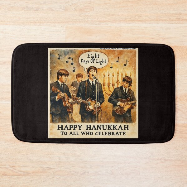 Item preview, Eight Days of Light – Festive Hanukkah Music Cartoon designed and sold by Rick London Gifts.