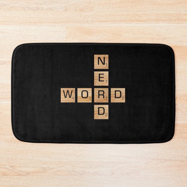 Item preview, Funny Nerdy Word Nerd Crossword Tile Board Game Player designed and sold by MathWare MathClips.
