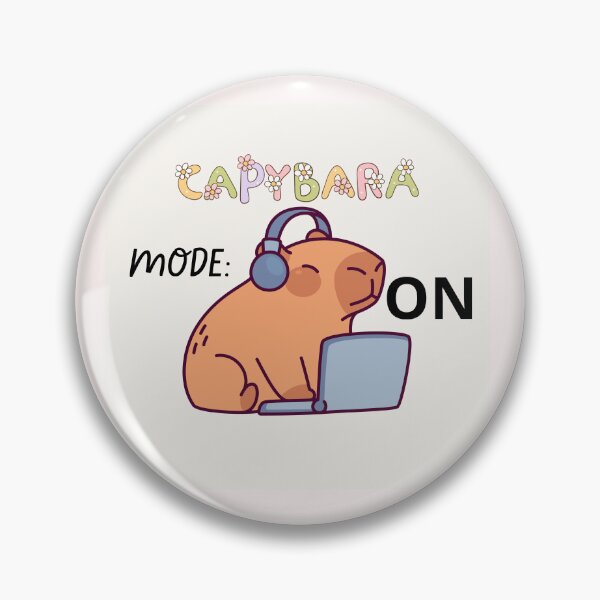 Item preview, Capybara mode On designed and sold by Cute Wolf.