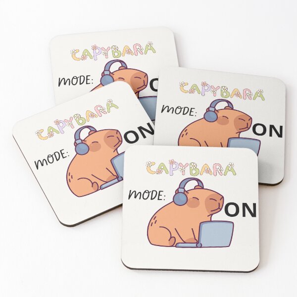 Item preview, Capybara mode On designed and sold by Cute Wolf.