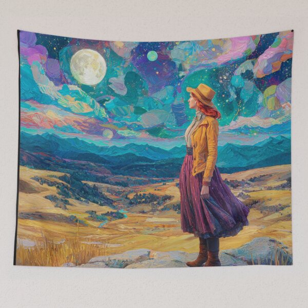 Item preview, She Walks the Edge of Painted Time designed and sold by afrancisCL.