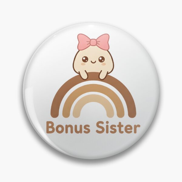 Item preview, Bonus Sister – Kawaii Rainbow Sister Design for blended families, stepsister & gift designed and sold by Minted..