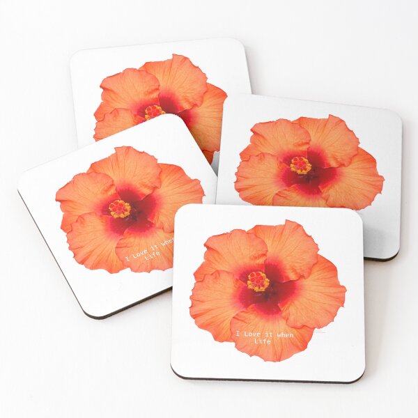 Item preview, I Love it when Life, Hibiscus flower designed and sold by Josephine Ethereal.