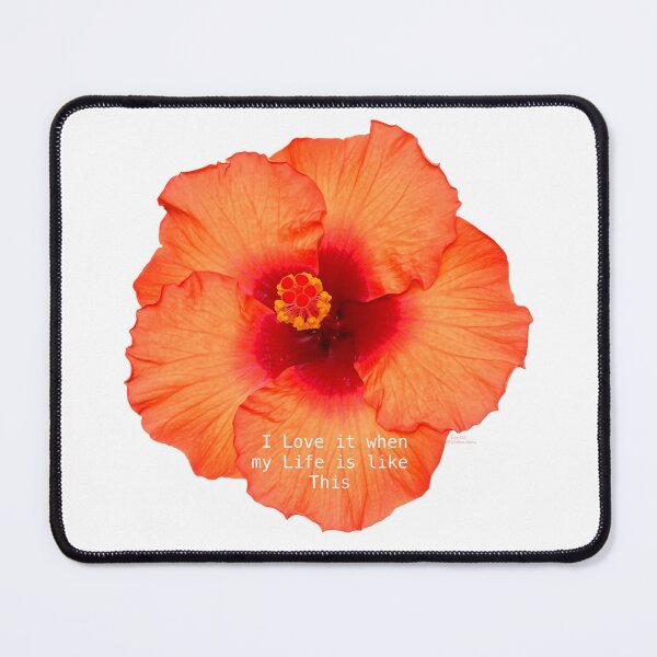 Item preview, I Love it when my Life is like This, Hibiscus flower designed and sold by Josephine Ethereal.