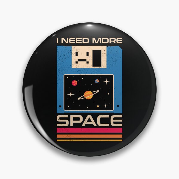 Item preview, I Need More Space Retro Floppy Disk  designed and sold by sachpica.