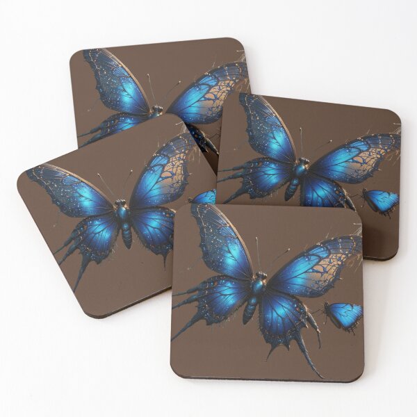 Item preview, Metallic Blue Butterfly designed and sold by Whimsical Art by Angela.