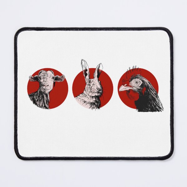 Item preview, Red Circle Farm Animals designed and sold by GoWithTheUFO.