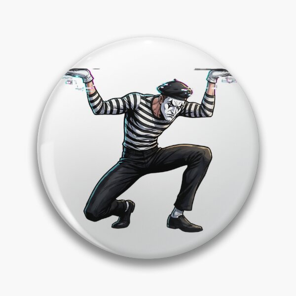 Item preview, Dynamic Mime Glitch Art - Breaking the Invisible Box Streetwear designed and sold by HoruxDesign.