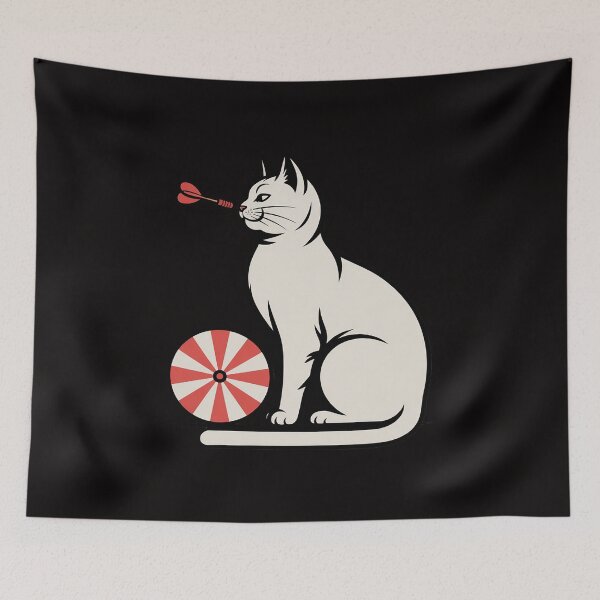 Item preview, Darts Cat - Dart Throwing Cat Dart and Cat Lover designed and sold by chaeningplan.