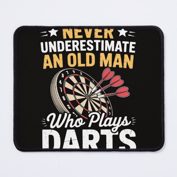 Item preview, Dart Gift Underestimate Never an Old Darts Player designed and sold by chaeningplan.