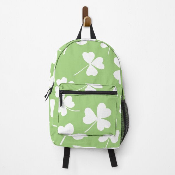 Item preview, White clovers on green bacgrownd designed and sold by Foxglovers Studio .
