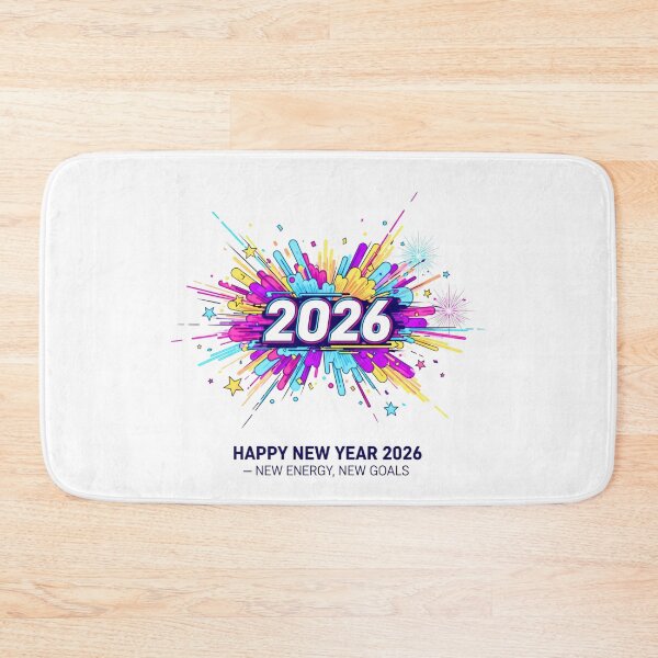 Item preview, Vibrant Happy New Year 2026 Burst Art - New Energy, New Goals designed and sold by lojadpop.