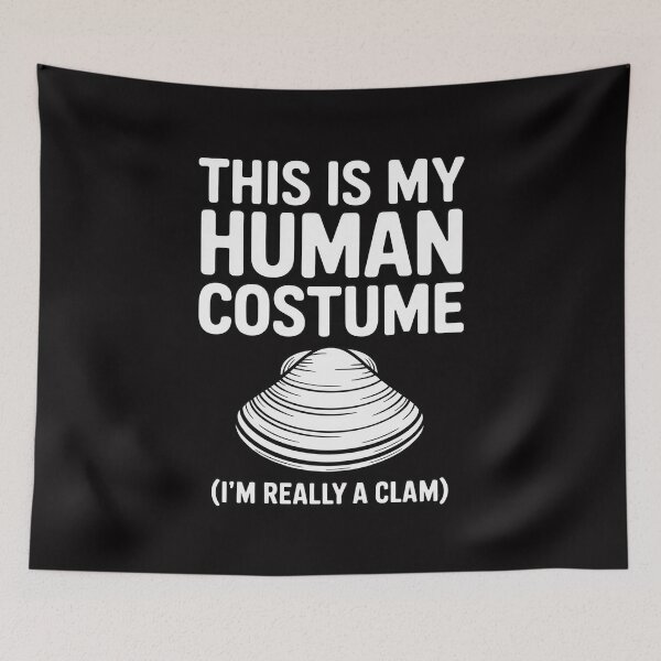Item preview, Clam Easy Halloween Human Shellfish Shell DIY Gift designed and sold by teltvitossuilea.