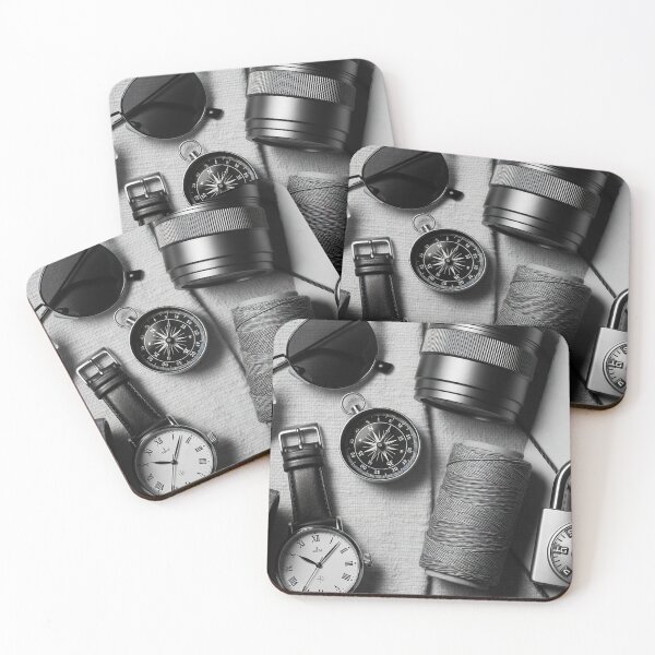Item preview, Black and White Everyday Objects Flat Lay designed and sold by SassyArtistry.