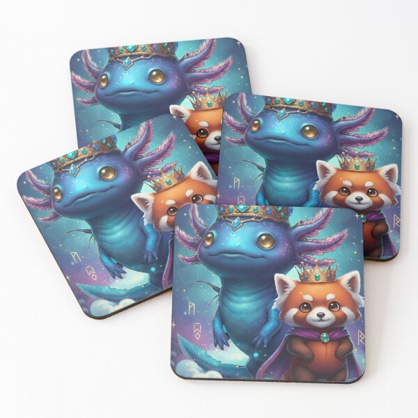 Item preview, Born to Reign: Royal Axolotl & Red Panda designed and sold by JanRizz.