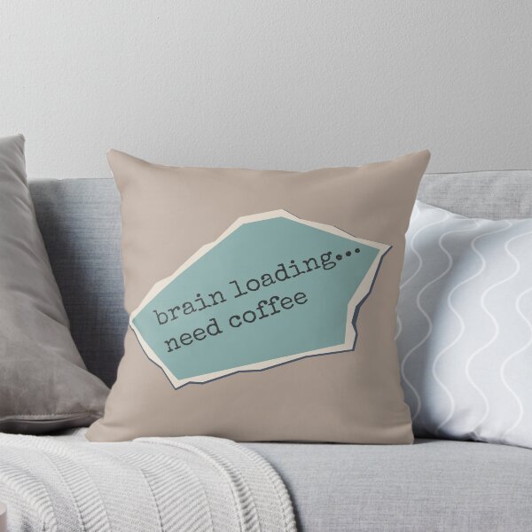 Item preview, Brain loading… need coffee. Quote on scraps of cut paper designed and sold by Deepness2023.