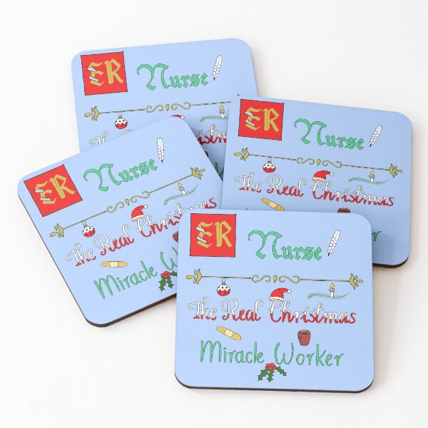 Item preview, ER Nurse the Real Christmas Miracle Worker designed and sold by Inkvocation.