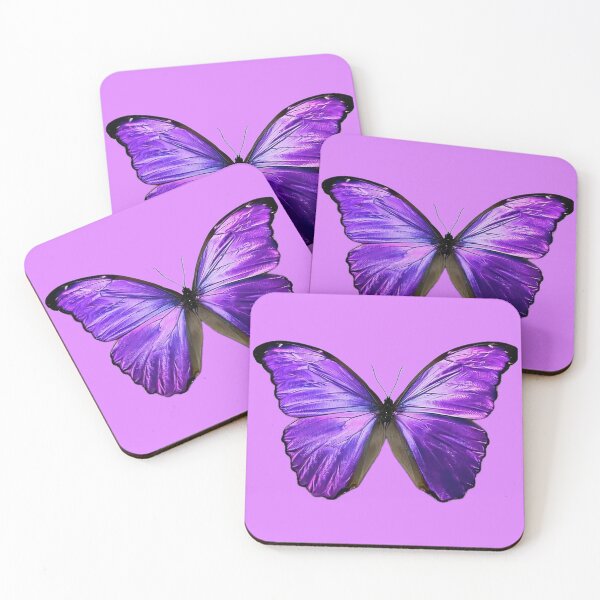 Item preview, Purple Butterfly Pastel Lavender Pink Background  designed and sold by ParisPoet.
