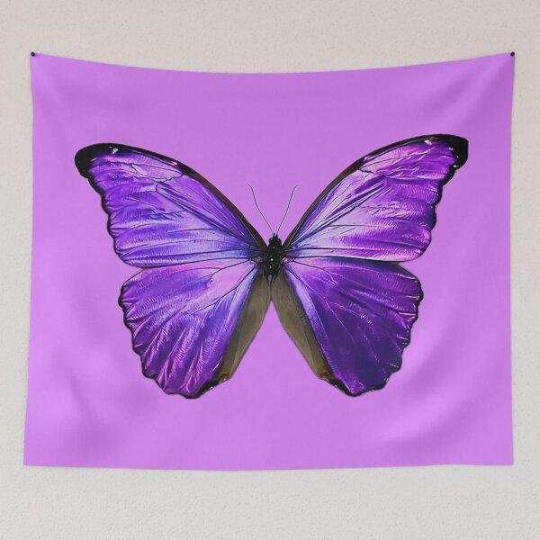 Item preview, Purple Butterfly Pastel Lavender Pink Background  designed and sold by ParisPoet.