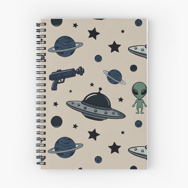 Item preview, Alien UFO Cartoon Pattern designed and sold by SassyArtistry.