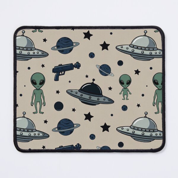 Item preview, Alien UFO Cartoon Pattern designed and sold by SassyArtistry.