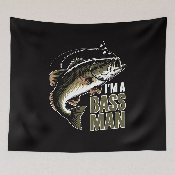 Item preview, Bass Fishing Angling Mam Black Fish Fisherman Sport designed and sold by teltvitossuilea.