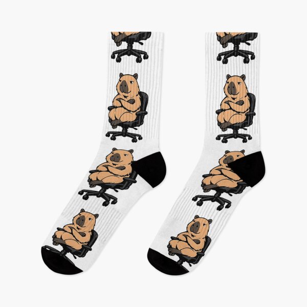 Item preview, Office Chill Capybara designed and sold by KawaiiOrbit.