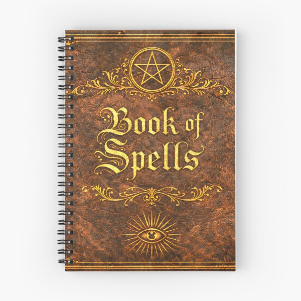 Item preview, Book of spells  antique Cover design Vintage Aesthetic  designed and sold by ArcanePrintsxo.
