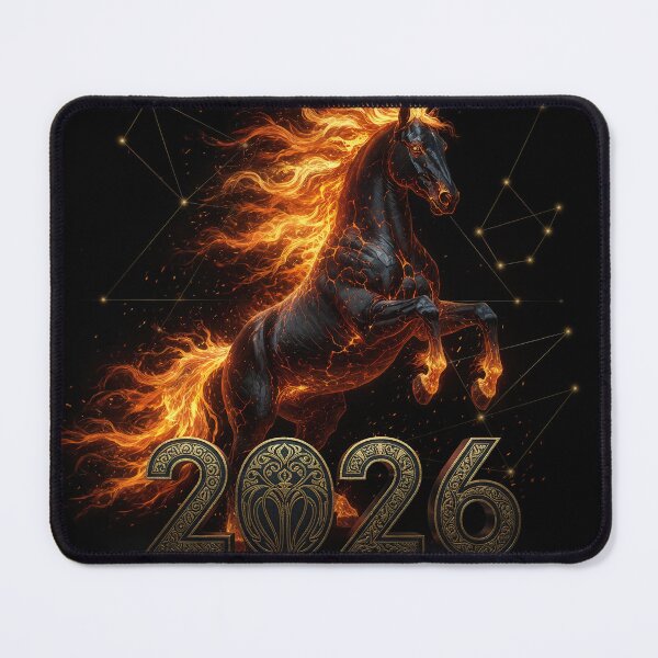 Item preview, Fiery Horse 2026 design, geometric, ornate, ornamental, dynamic designed and sold by 4Seasons.