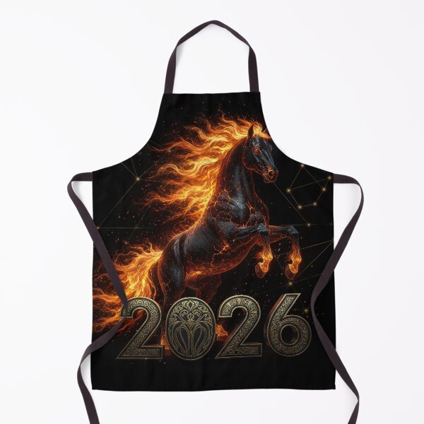 Item preview, Fiery Horse 2026 design, geometric, ornate, ornamental, dynamic designed and sold by 4Seasons.