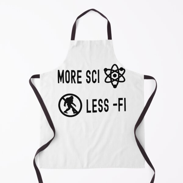 Item preview, Funny Nerdy More Sci Less Fi Science Education Teacher Black Text designed and sold by MathWare MathClips.